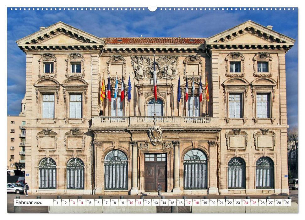 Marseille par Petrus Bodenstaff, chauffeur de taxi de Francfort (calendrier mural CALVENDO 2024) 