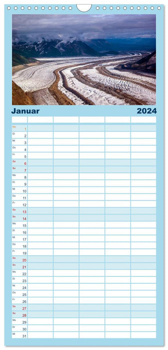 Der Alaska Kalender (CALVENDO Familienplaner 2024)