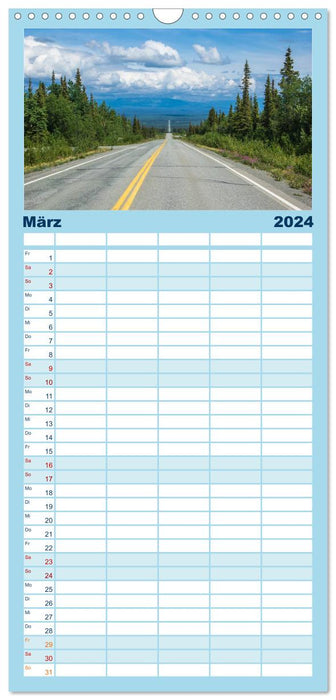 Le calendrier Alaska (Agenda familial CALVENDO 2024) 