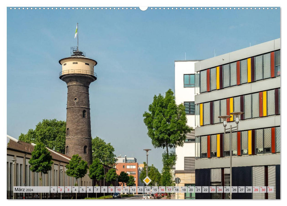 Mannheim – Ville des châteaux d'eau (Calvendo Premium Calendrier mural 2024) 