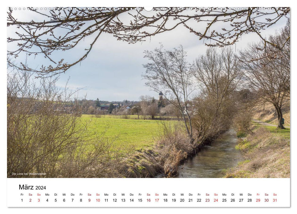 Das Lonetal - Wiege der menschlichen Kunst (CALVENDO Wandkalender 2024)