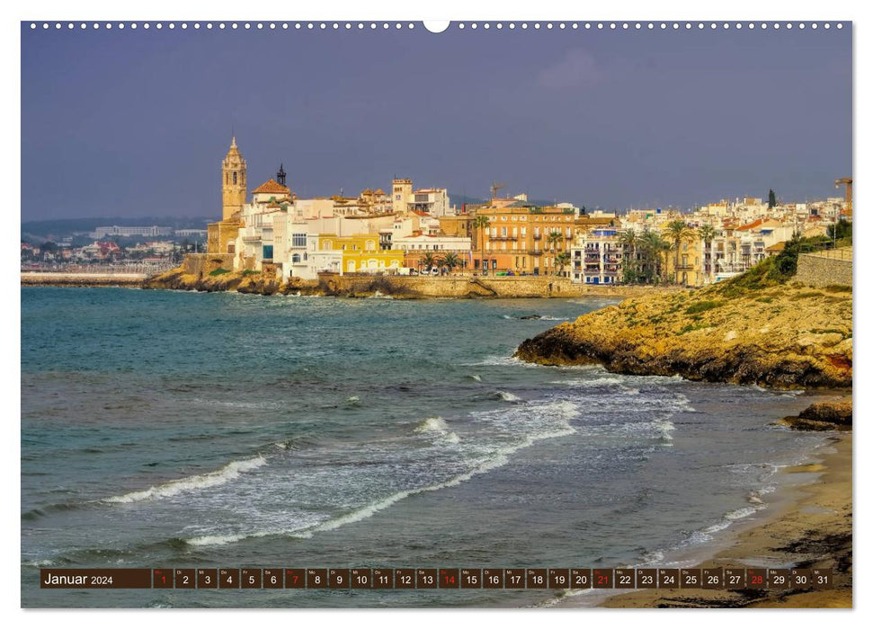 Costa de Ponent - Unterwegs zwischen Barcelona und Tarragona (CALVENDO Premium Wandkalender 2024)