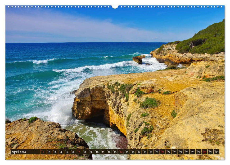 Costa de Ponent - Unterwegs zwischen Barcelona und Tarragona (CALVENDO Premium Wandkalender 2024)
