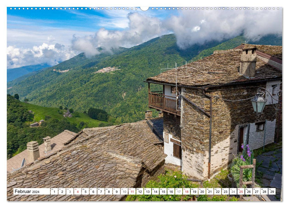 Monteviasco - Lombardei (CALVENDO Premium Wandkalender 2024)