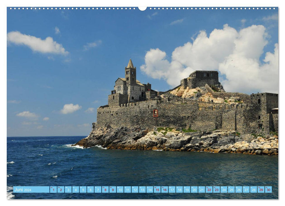 Cinque Terre - die bunten Dörfer Liguriens (CALVENDO Premium Wandkalender 2024)