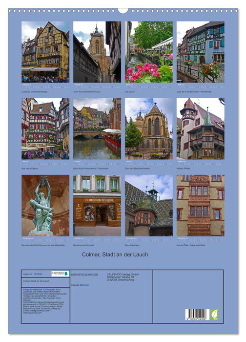 Colmar, Stadt an der Lauch (CALVENDO Wandkalender 2024)