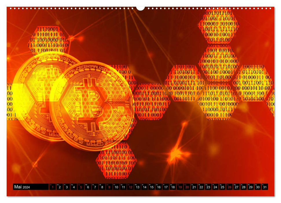 Bitcoins (CALVENDO Premium Wandkalender 2024)