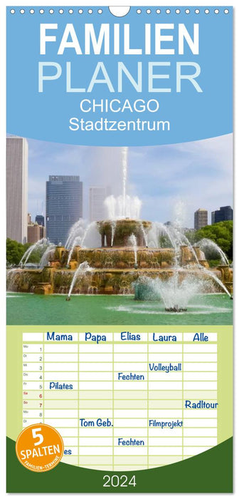 CHICAGO City Center (Planificateur familial CALVENDO 2024) 