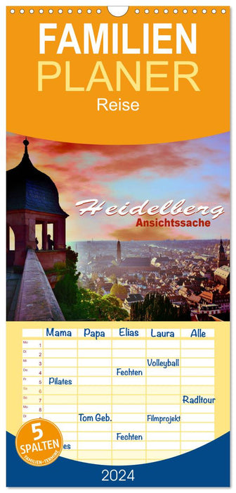 Heidelberg - Ansichtssache (CALVENDO Familienplaner 2024)