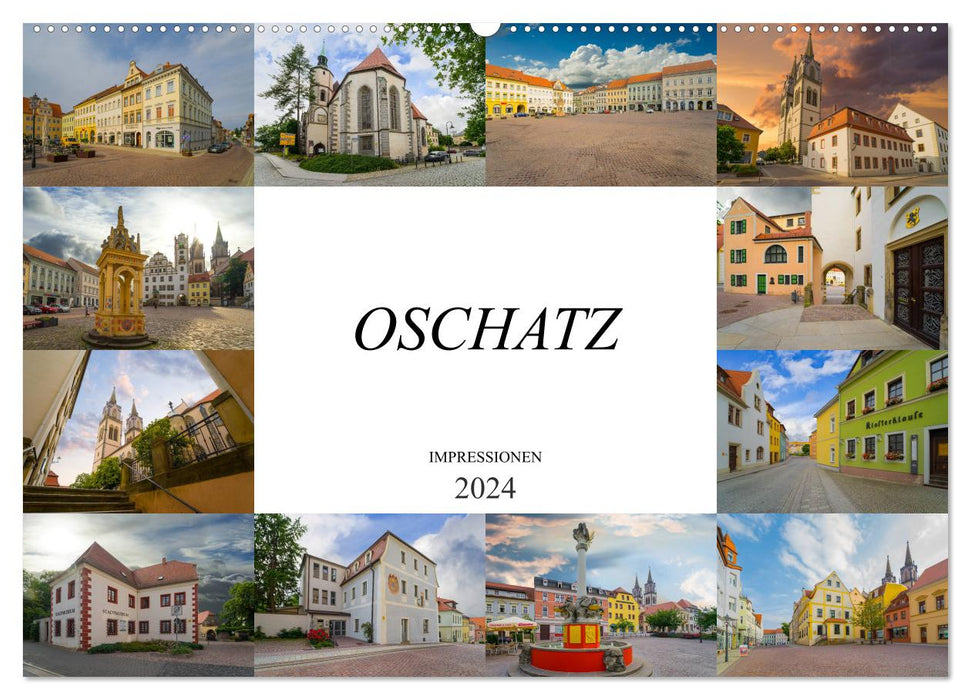 Oschatz Impressionen (CALVENDO Wandkalender 2024)