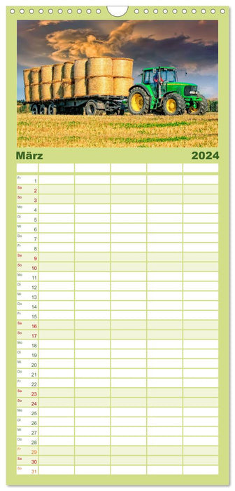 Landwirtschaft - Hightech und Handarbeit (CALVENDO Familienplaner 2024)