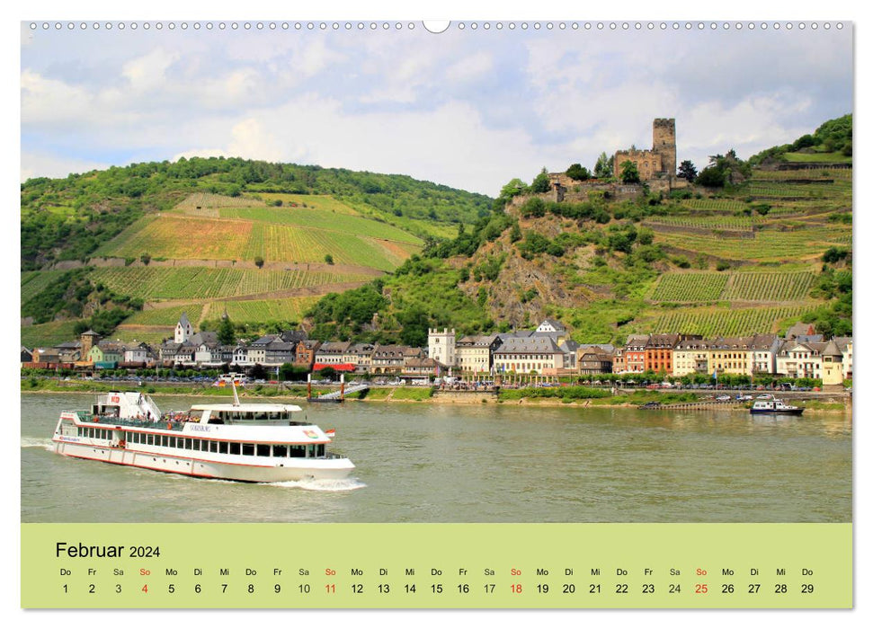 Am Mittelrhein entlang - Von Bacharach nach Rüdesheim (CALVENDO Wandkalender 2024)