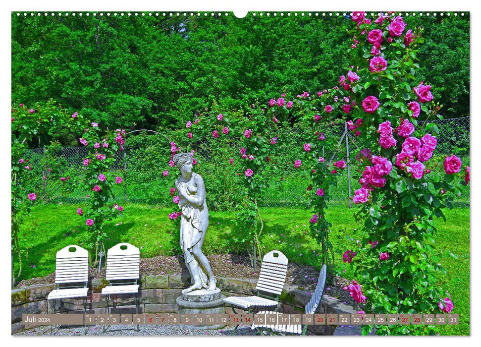 Rosengarten auf dem Beutig (CALVENDO Premium Wandkalender 2024)