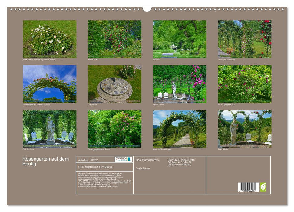 Rosengarten auf dem Beutig (CALVENDO Wandkalender 2024)