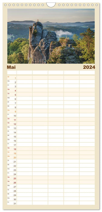 Sächsische Schweiz / Geburtstagsplaner (CALVENDO Familienplaner 2024)
