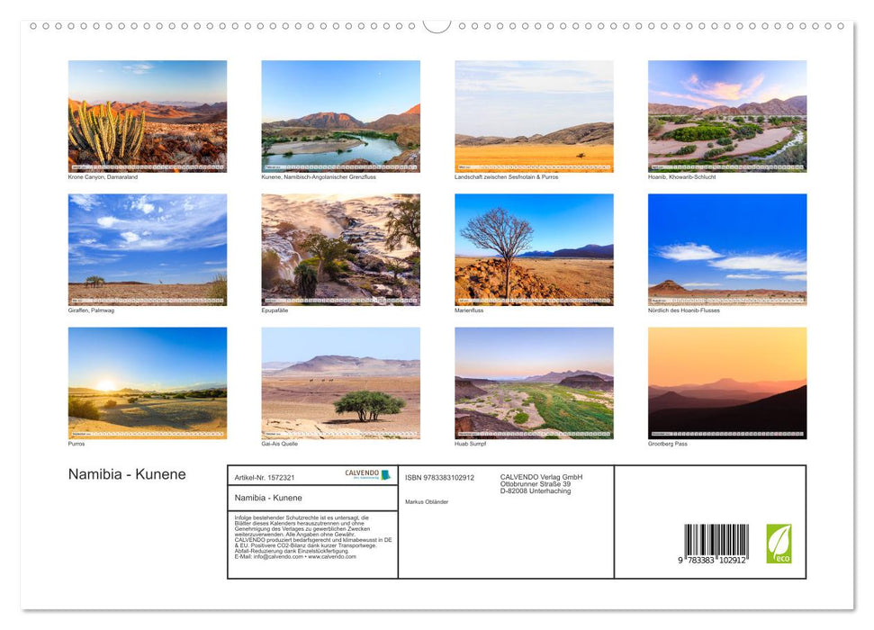 Namibia - Kunene (CALVENDO Premium Wandkalender 2024)
