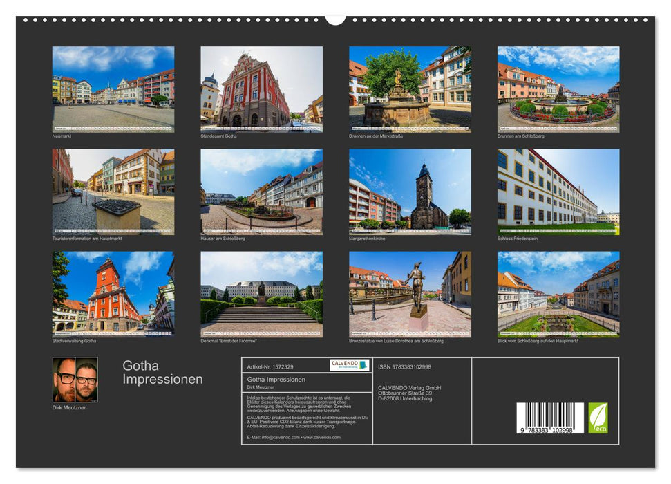 Gotha Impressionen (CALVENDO Premium Wandkalender 2024)