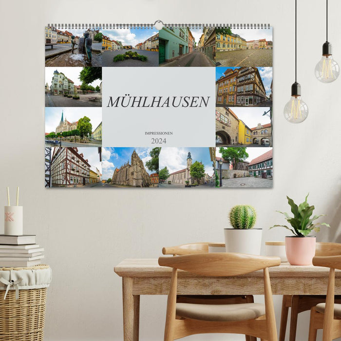 Mühlhausen Impressionen (CALVENDO Wandkalender 2024)