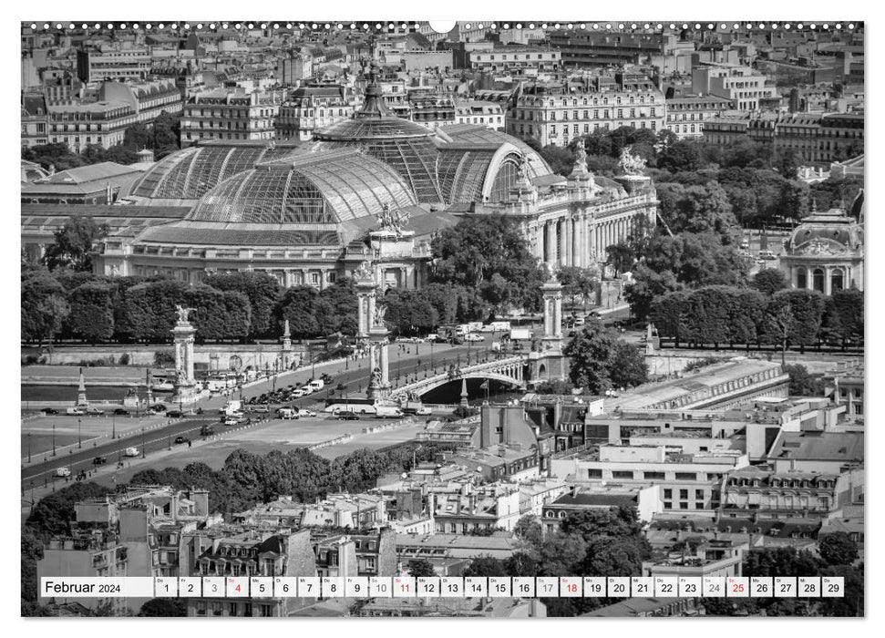 PARIS Monochrome Impressionen (CALVENDO Premium Wandkalender 2024)