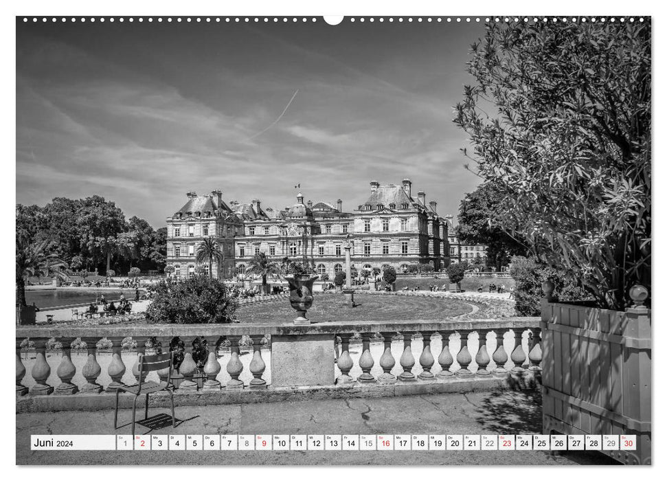 PARIS Monochrome Impressionen (CALVENDO Premium Wandkalender 2024)