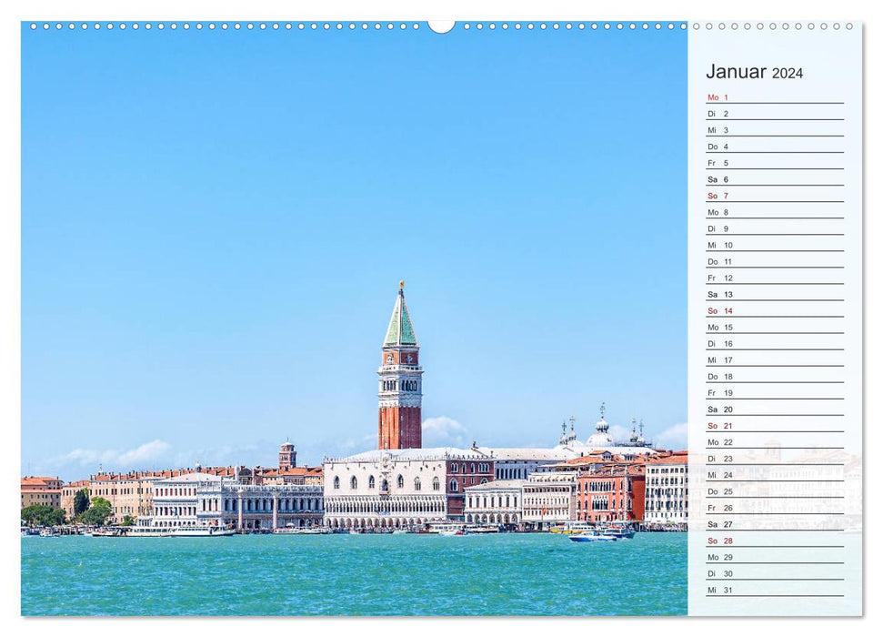 Venedig - Stille Momente (CALVENDO Premium Wandkalender 2024)