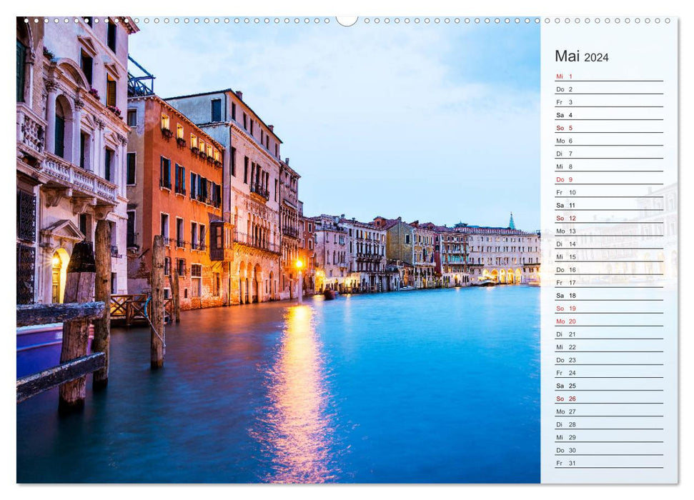 Venedig - Stille Momente (CALVENDO Premium Wandkalender 2024)