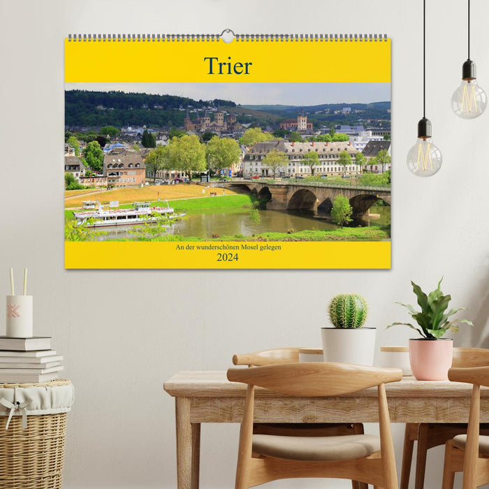 Trier - An der wunderschönen Mosel gelegen (CALVENDO Wandkalender 2024)