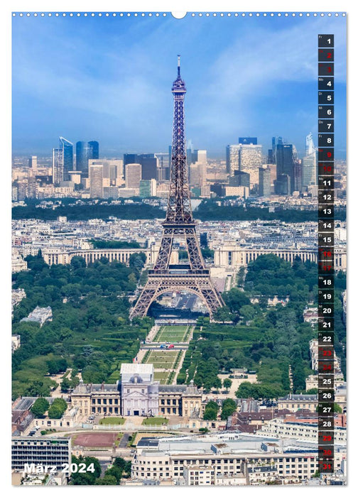 PARIS Stadtspaziergang (CALVENDO Wandkalender 2024)