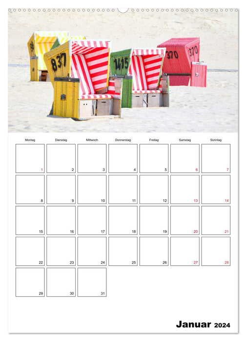 Langeoog - a dream island (CALVENDO Premium Wall Calendar 2024) 