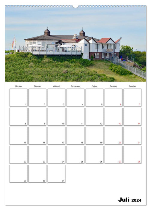 Langeoog - une île de rêve (Calvendo Premium Wall Calendar 2024) 