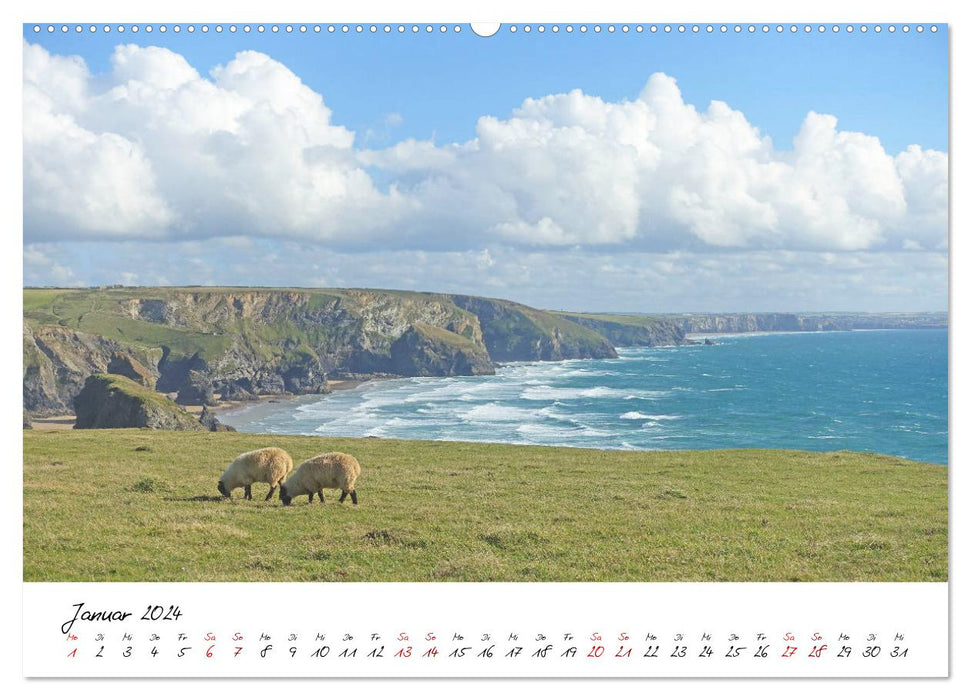 Cornwall. The picturesque southwest of England (CALVENDO wall calendar 2024) 