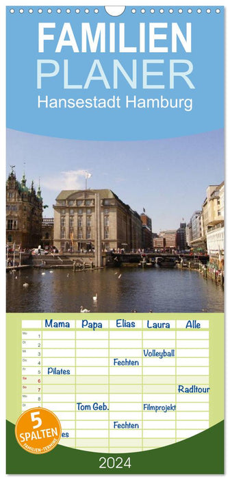 Ville hanséatique de Hambourg (Planificateur familial CALVENDO 2024) 