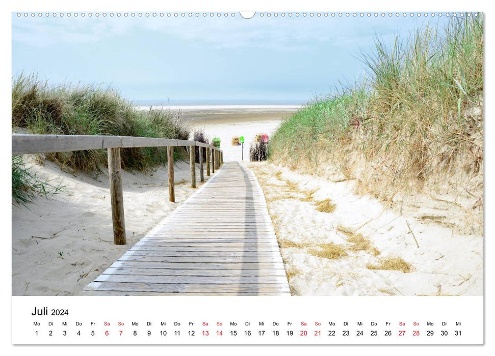 Langeoog – Été, Soleil, Plage (Calvendo Premium Wall Calendar 2024) 
