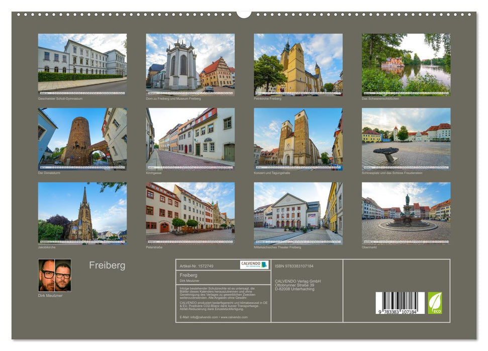 Freiberg Impressionen (CALVENDO Premium Wandkalender 2024)
