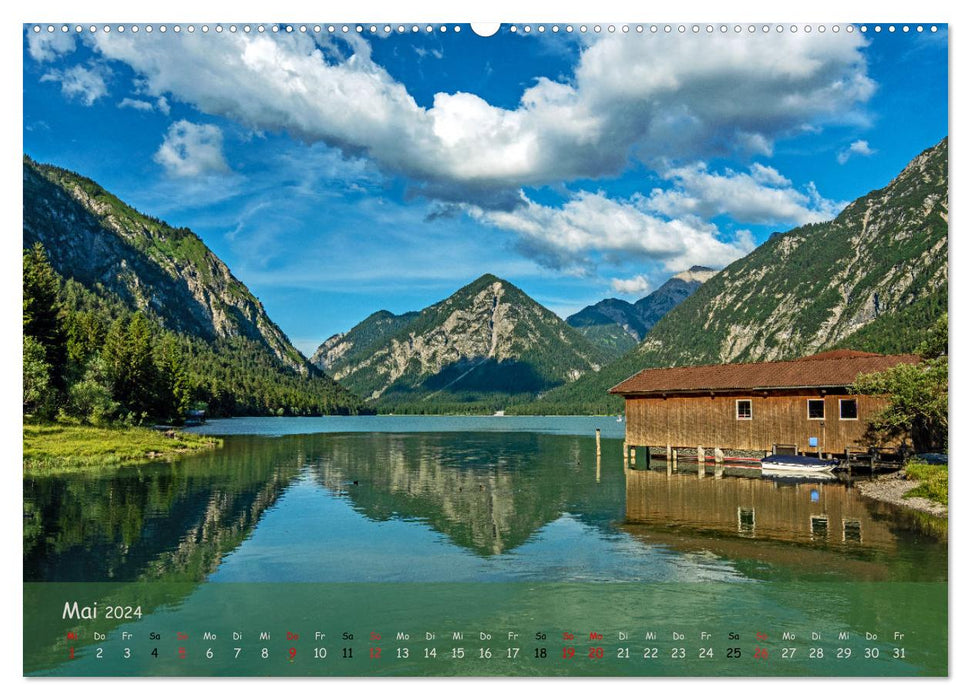 Paradis naturel Zugspitzarena (calendrier mural CALVENDO 2024) 