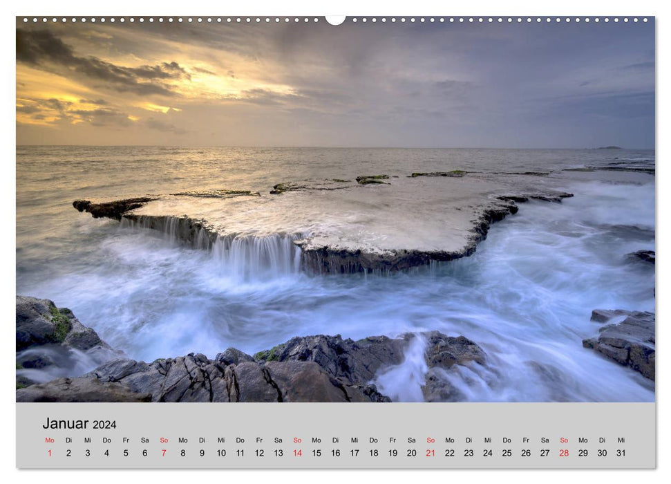 Am Meer. Sehnsucht Wasser (CALVENDO Premium Wandkalender 2024)