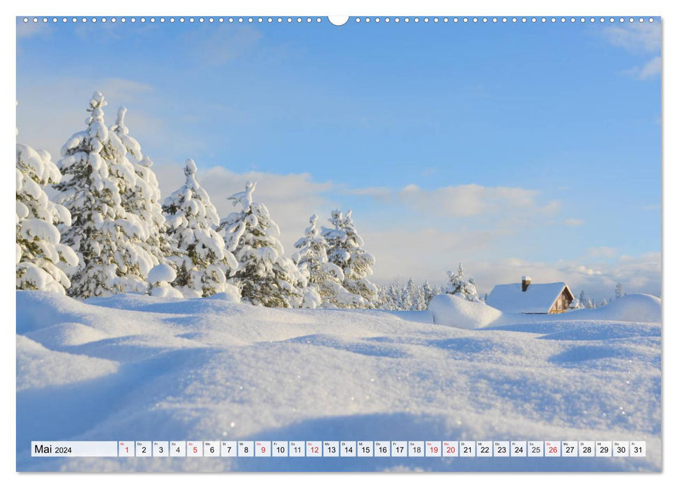 Winter. Zauberhafte Schneelandschaften (CALVENDO Premium Wandkalender 2024)
