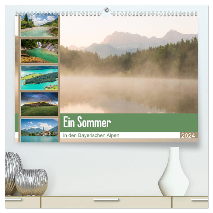 Ein Sommer in den Bayerischen Alpen (CALVENDO Premium Wandkalender 2024)