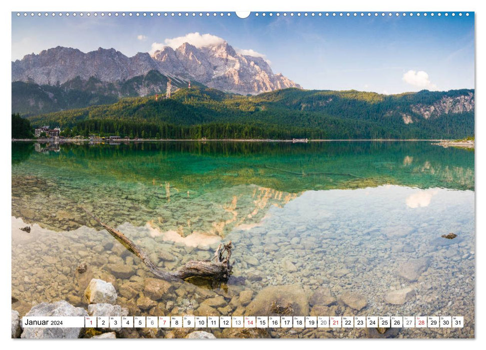 Ein Sommer in den Bayerischen Alpen (CALVENDO Premium Wandkalender 2024)