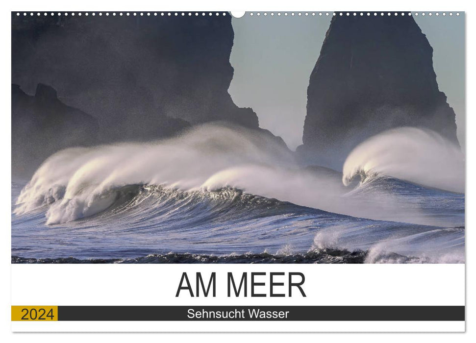 Am Meer. Sehnsucht Wasser (CALVENDO Wandkalender 2024)