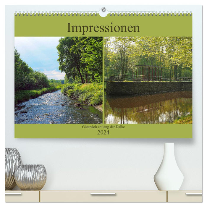 Impressions - Gütersloh along the Dalke (CALVENDO Premium Wall Calendar 2024) 