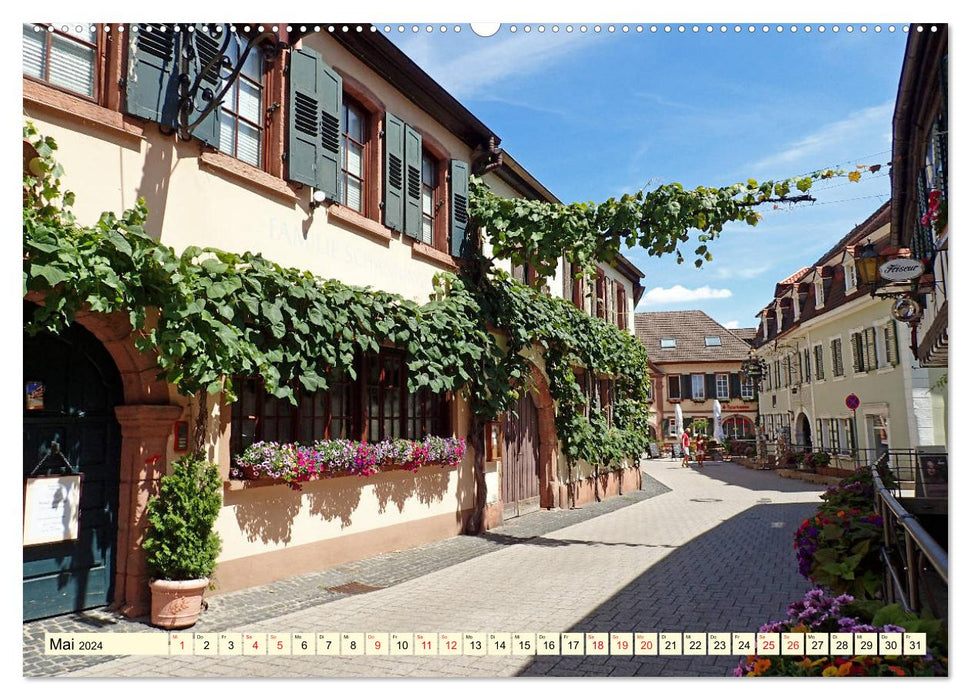 Romantische Orte an der Südlichen Weinstraße (CALVENDO Premium Wandkalender 2024)