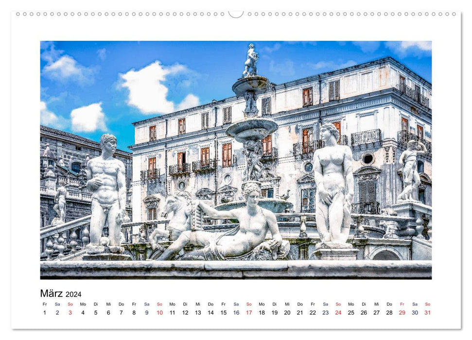 Sizilien - Von Palermo nach Syrakus (CALVENDO Premium Wandkalender 2024)