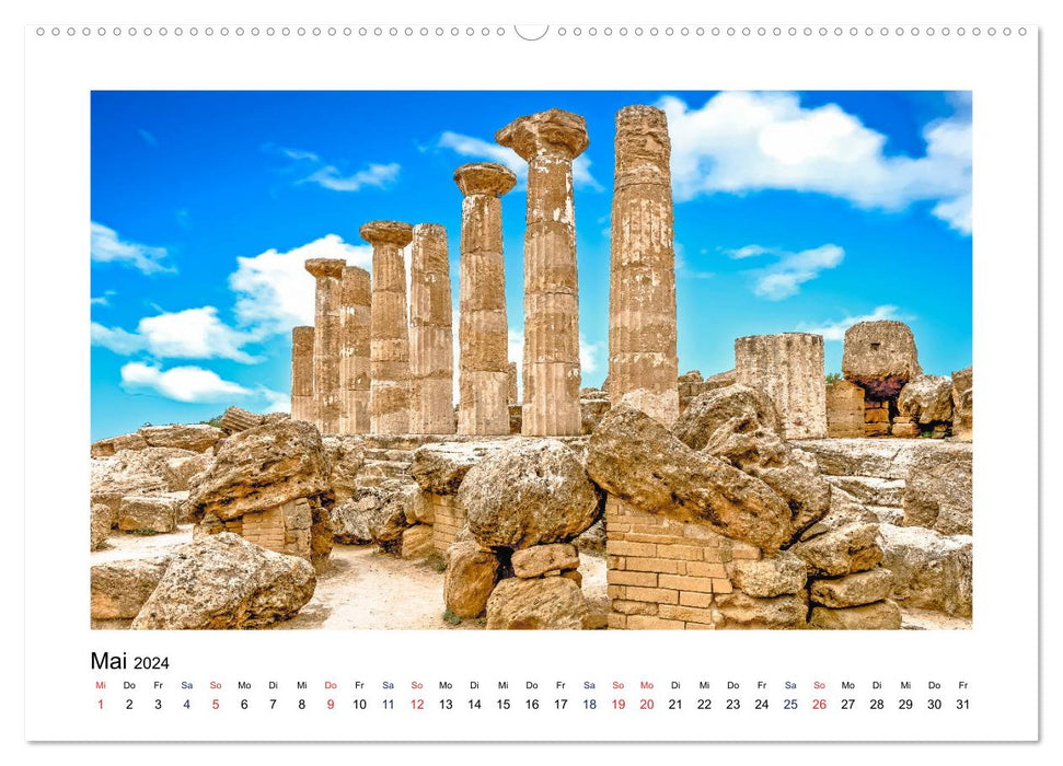 Sicily - From Palermo to Syracuse (CALVENDO wall calendar 2024) 