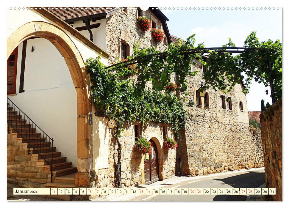 Romantic places on the Southern Wine Route (CALVENDO wall calendar 2024) 