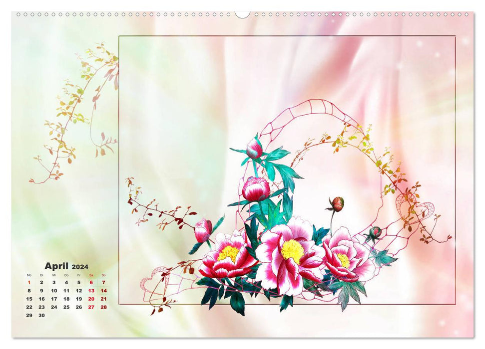 Zauberhaftes Ikebana (CALVENDO Premium Wandkalender 2024)