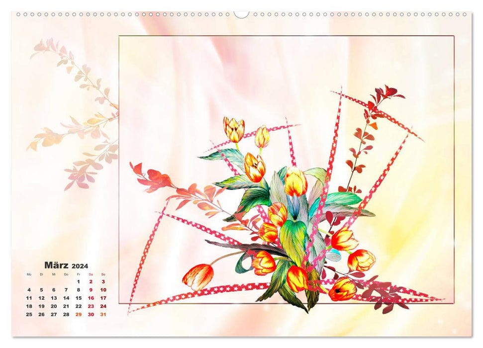 Zauberhaftes Ikebana (CALVENDO Wandkalender 2024)