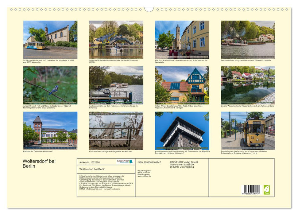 Woltersdorf near Berlin (CALVENDO wall calendar 2024) 