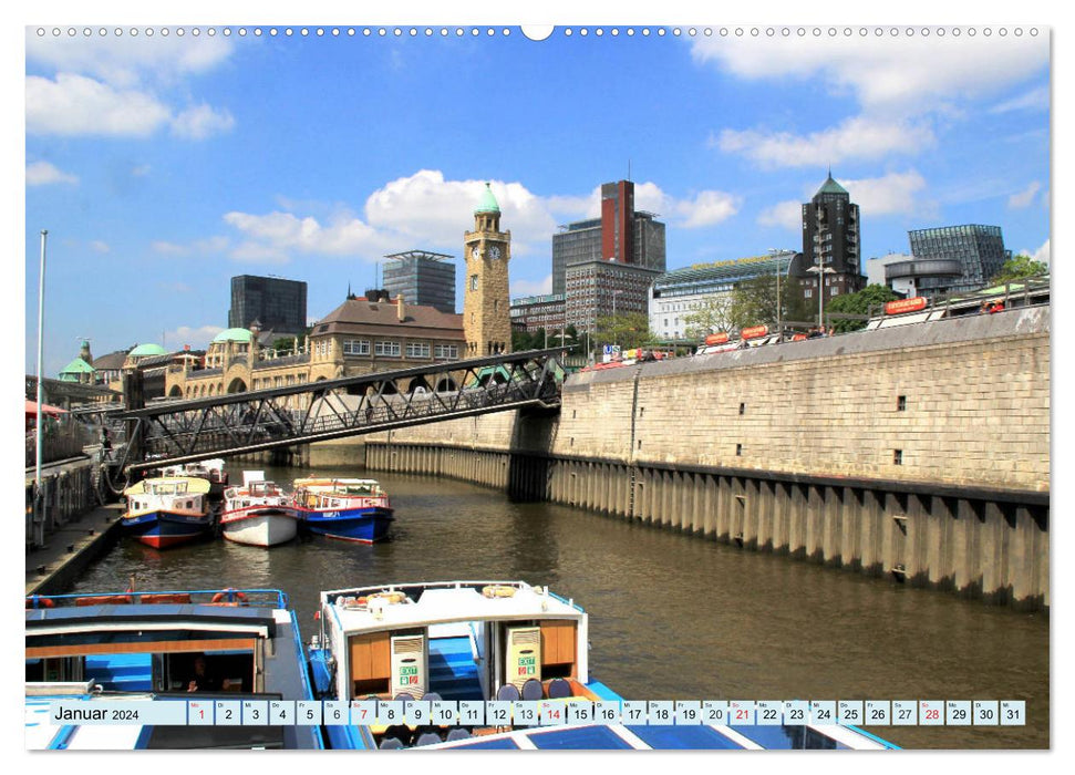 Hamburg - Unforgettable impressions (CALVENDO wall calendar 2024) 