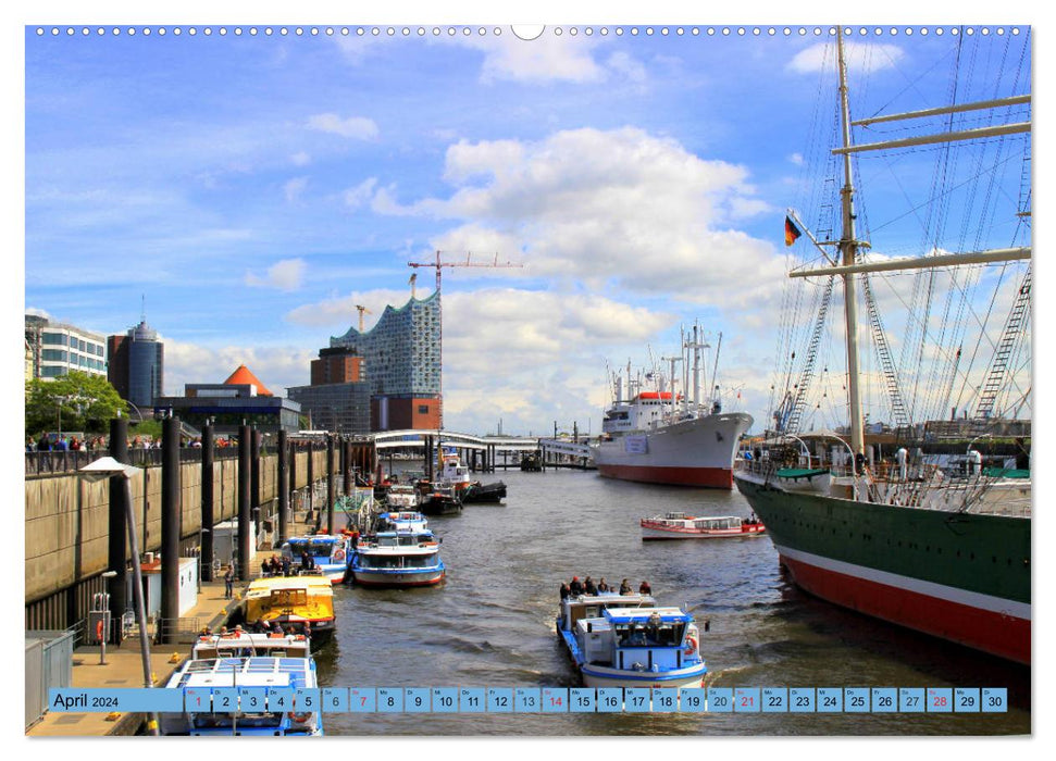 Hamburg - Unforgettable impressions (CALVENDO wall calendar 2024) 